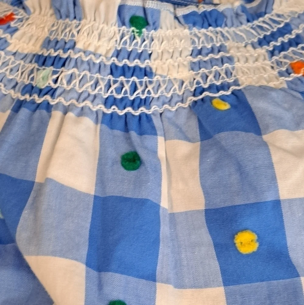 NWT Hanna Andersson Swiss Dot & Checked Dress  Size 140 (10)